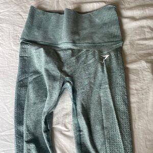 Gymshark vital rise leggings - light green mark; size xs